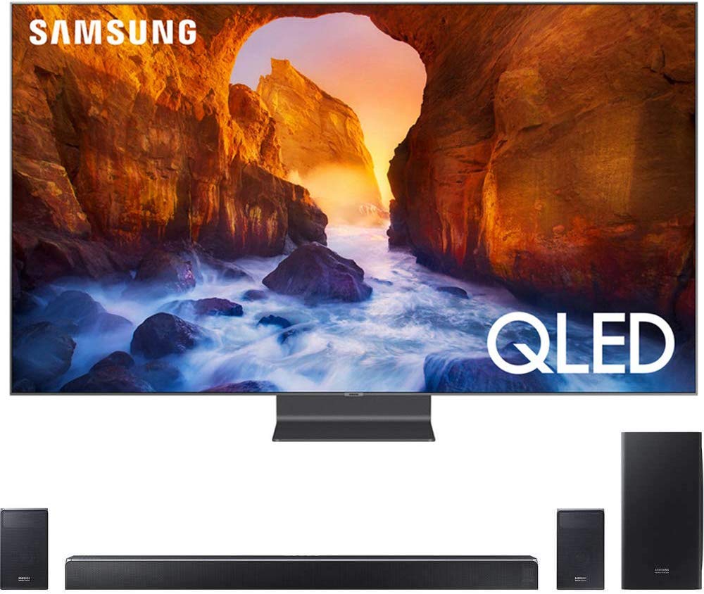 Samsung QN82Q90RA 82" Q90 QLED Smart 4K UHD TV (2019 Model) Bundle with HWQ90R 510W 7.1 Samsung QN82Q90RA 82" Q90 QLED Smart 4K UHD TV (2019 Model) Bundle with HWQ90R 510W 7.1.4-Channel Soundbar w/Wireless Subwoofer