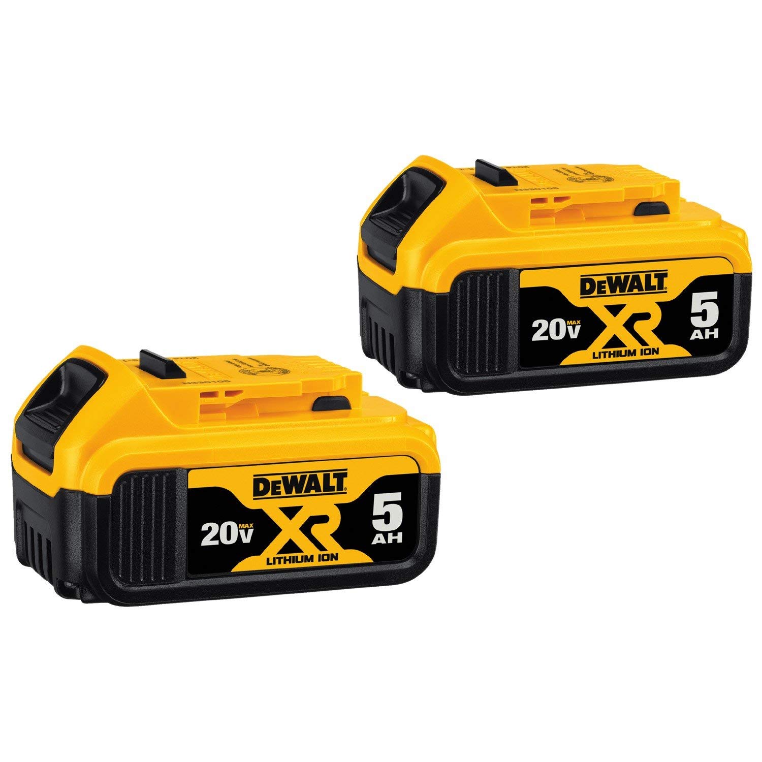 DEWALT DCB205-2 20V MAX XR 5.0Ah Lithium Ion Battery